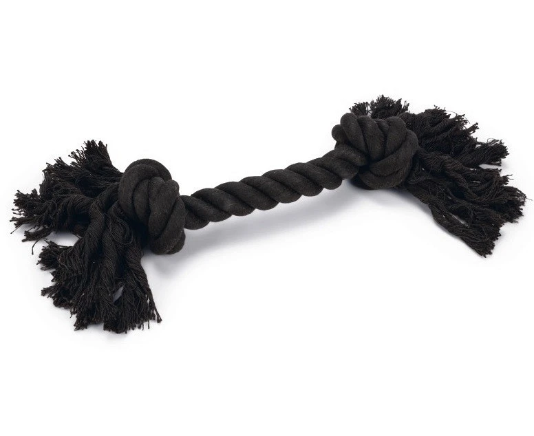 Beeztees Flossytoy 2 Knopen Zwart 5 Beeztees Flossytoy 2 Knopen Zwart - Afbeelding 5