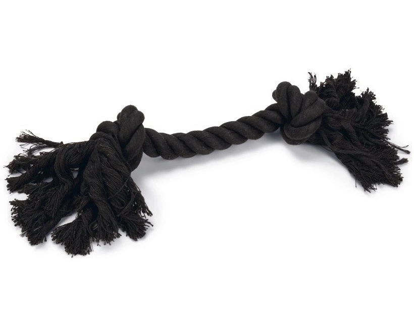 Beeztees Flossytoy 2 Knopen Zwart 7 Beeztees Flossytoy 2 Knopen Zwart - Afbeelding 7