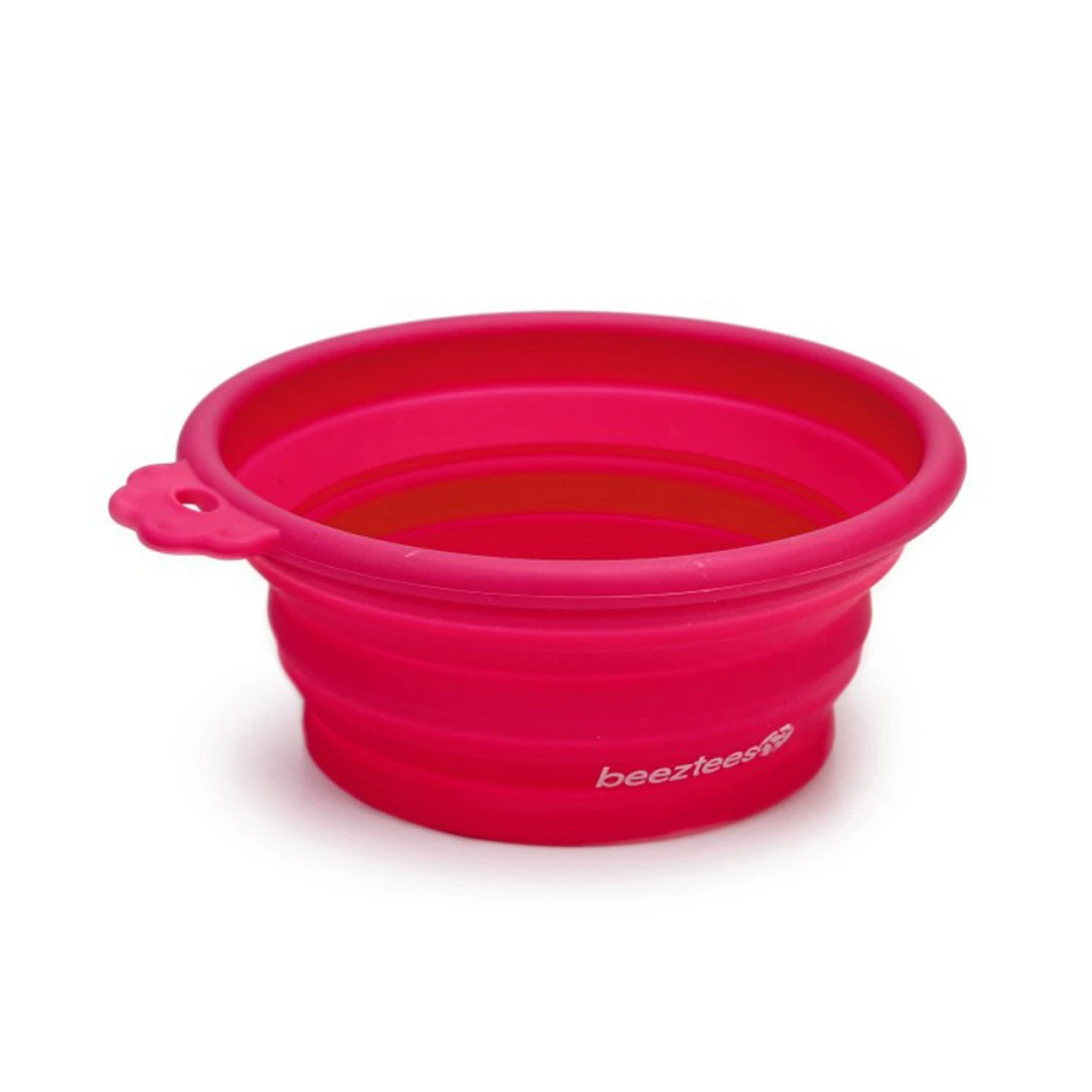 Beeztees Inklapbare Voer- En Drinkbak Roze Ø 14 Cm 1 Beeztees Inklapbare Voer- En Drinkbak Roze Ø 14 Cm