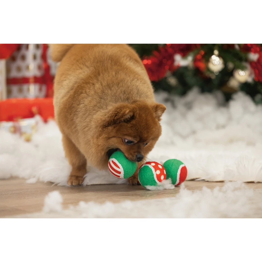 Beeztees Hondenspeelgoed Kerst Tennisballen 3 St 3 Beeztees Hondenspeelgoed Kerst Tennisballen 3 St - Afbeelding 3