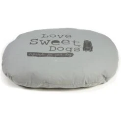 Beeztees Hondenkussen Ovaal Sweet Dogs Grijs 95 X 75 Cm
