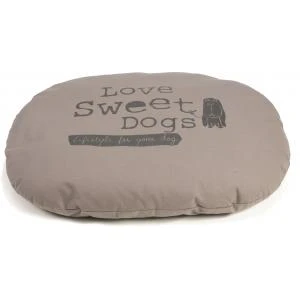 Beeztees Hondenkussen Ovaal Sweet Dogs Mokka 95 X 75 Cm 1 Beeztees Hondenkussen Ovaal Sweet Dogs Mokka 95 X 75 Cm
