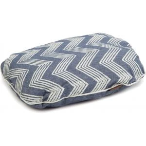 Beeztees Hondenkussen Ovaal ZigZag Blauw 55 Cm 1 Beeztees Hondenkussen Ovaal ZigZag Blauw 55 Cm