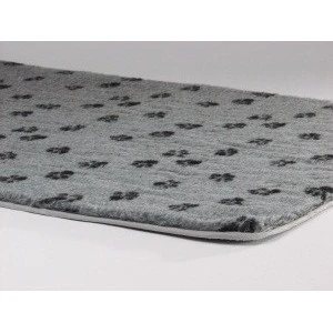 Beeztees Vetbed Grijs Met Pootjesprint Voor Honden Medium 1 Beeztees Vetbed Grijs Met Pootjesprint Voor Honden Medium